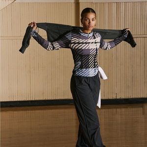 Free People | Misty Morning Layer Top | Black Combo | Small